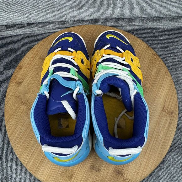 Nike Air More Uptempo Shoes Youth Size 4Y Blue Multi Color Primary FJ0693-455 - Picture 5 of 9